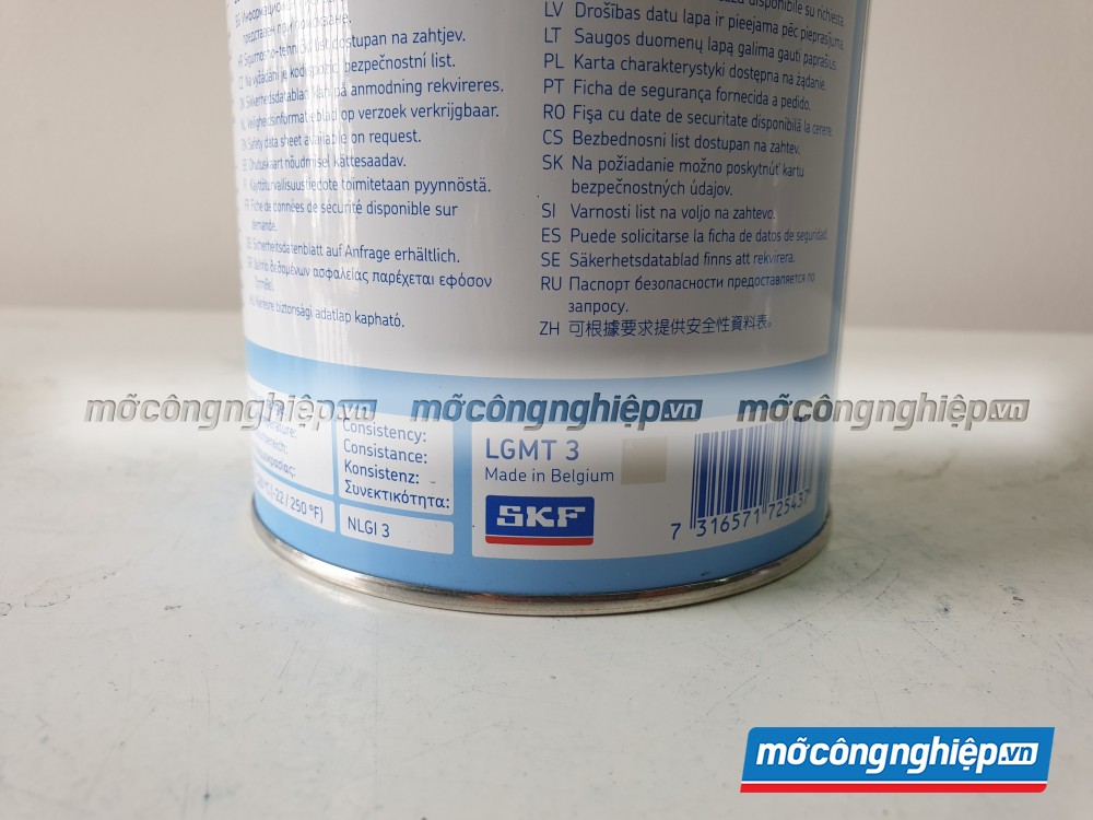 Mỡ SKF LGMT 3/1 Made in Belgium (Bỉ)