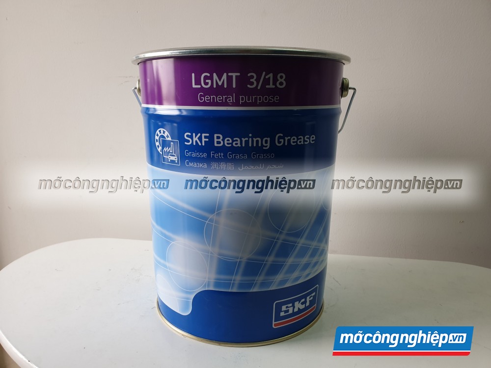 Mỡ SKF LGMT 3/18 được đóng hộp theo trọng lượng 1kg trong hộp bằng kim loại.